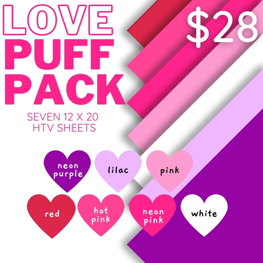 LOVE Puff HTV Pack