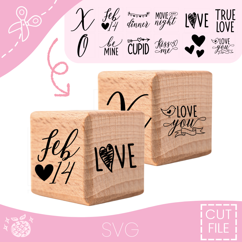 "Valentine Dice" Cut File