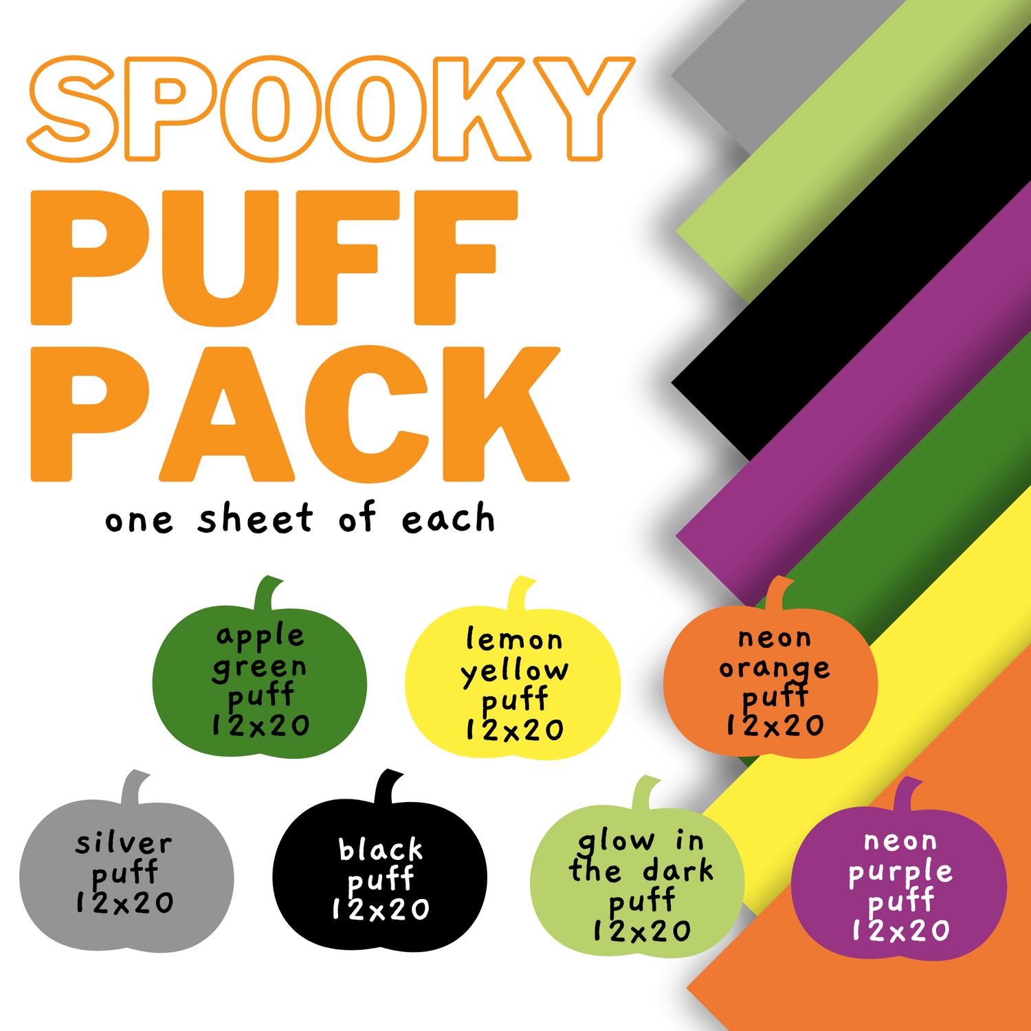 "Spooky" PUFF HTV Pack