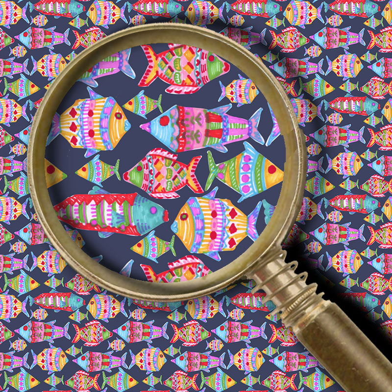 Boho Fish - Blue
