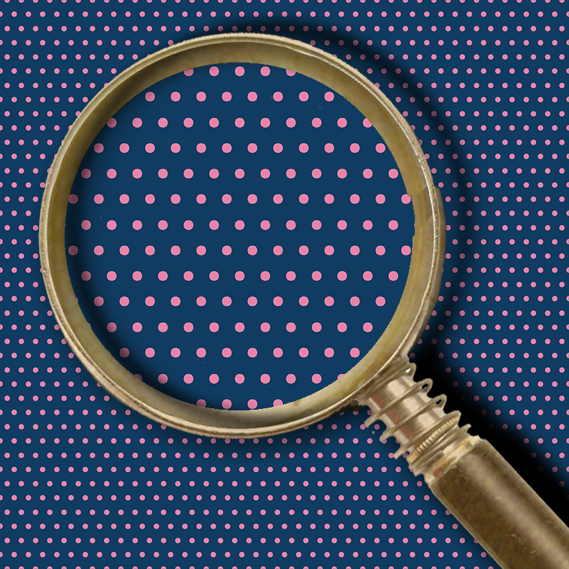 Bright - Pin Dots Navy & Pink
