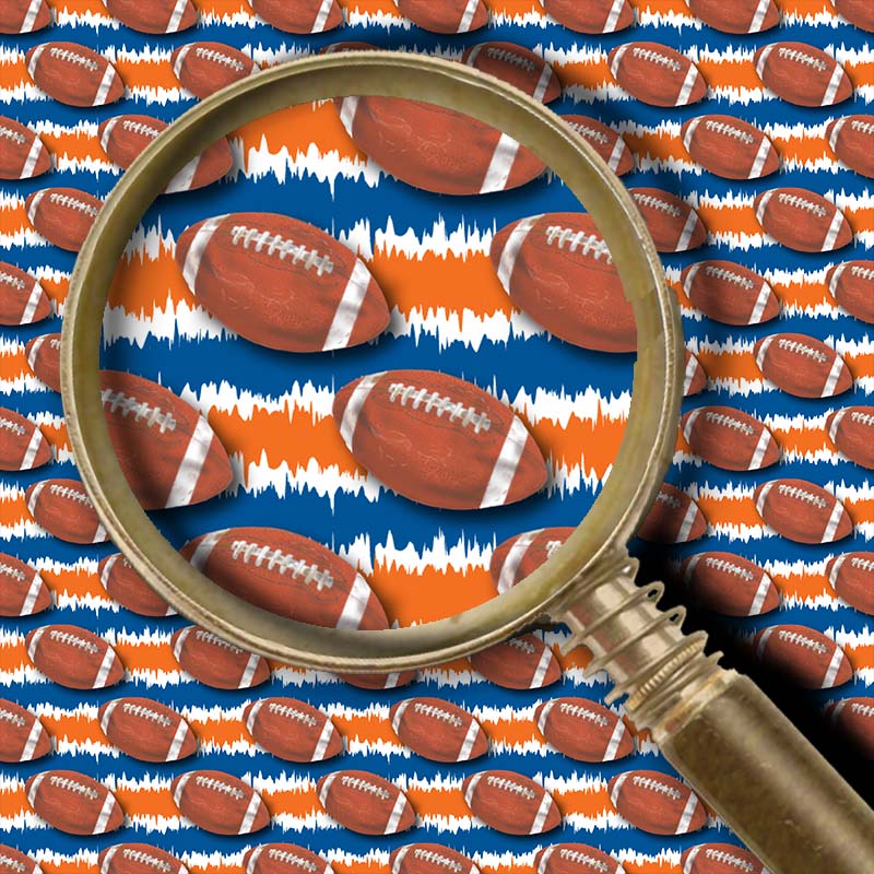 Football - Orange & Blue