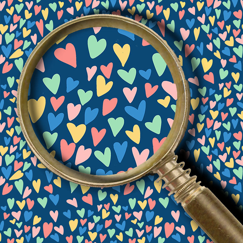 Happy Hearts - Navy