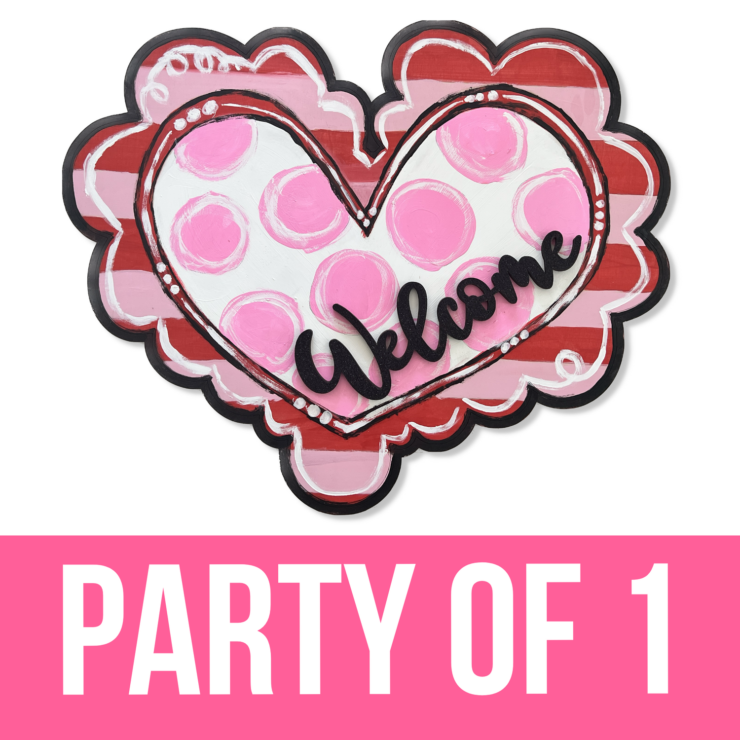 "Heart - Love Collection" DIY Paint Party - Unfinished Wood Cutout Shape