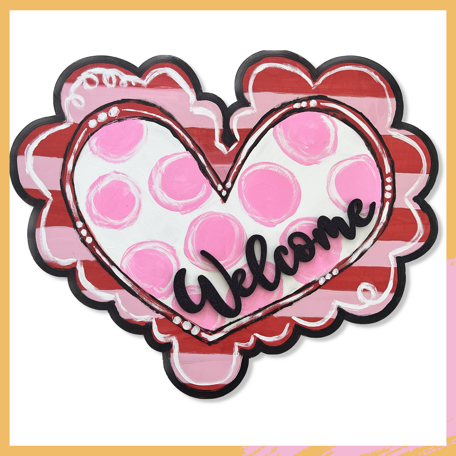 "Heart - Love Collection" DIY Paint Party - Unfinished Wood Cutout Shape