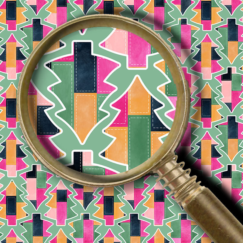 Joy - Quilted Trees (Mint)