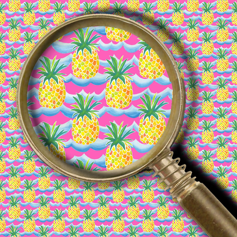 Pineapple Waves - Pink