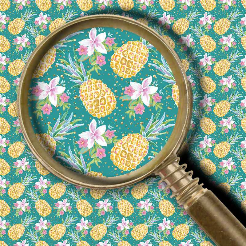 Pineapples - Teal