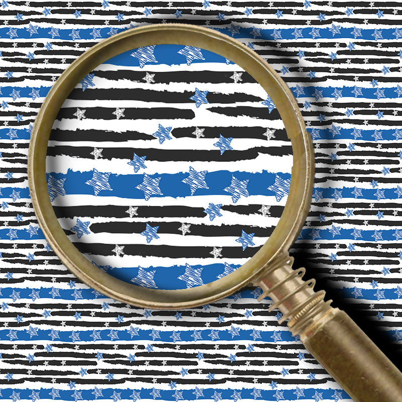 Stars and Stripes - Blue Line