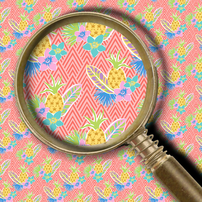 Tropical Pineapple - Coral