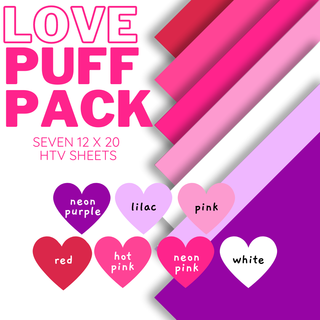 LOVE Puff HTV Pack