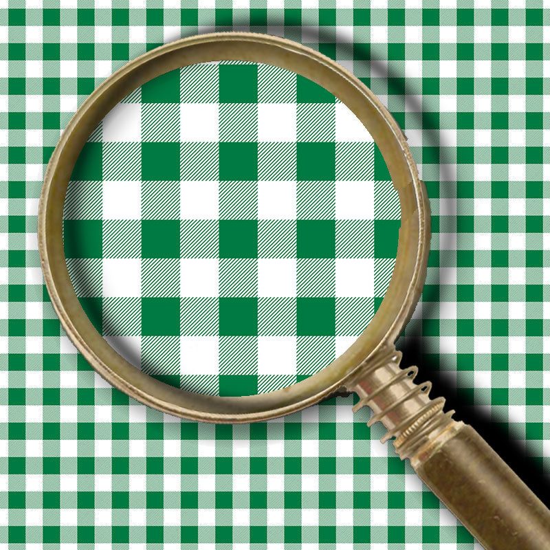 Buffalo Plaid Green and White