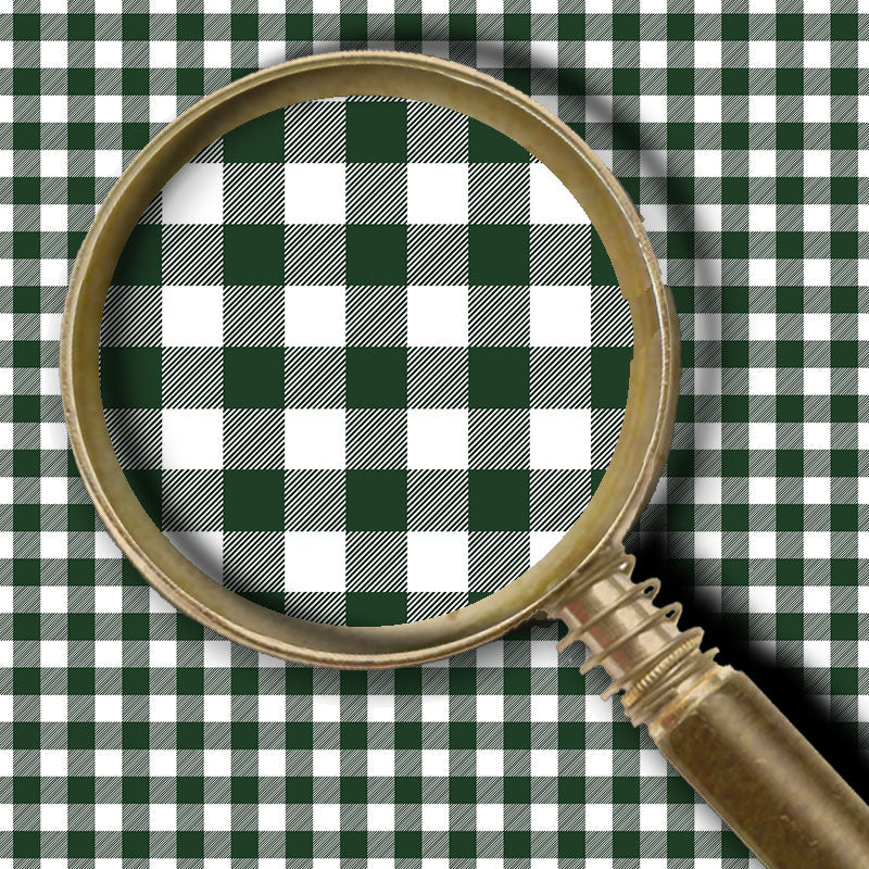Buffalo Plaid Hunter Green and White