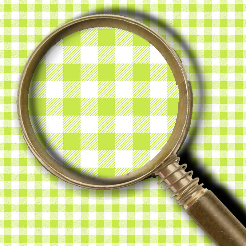 Buffalo Plaid Lemon-Lime and White