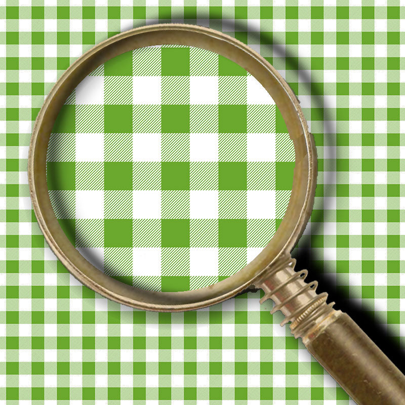 Buffalo Plaid Kelly Green and White
