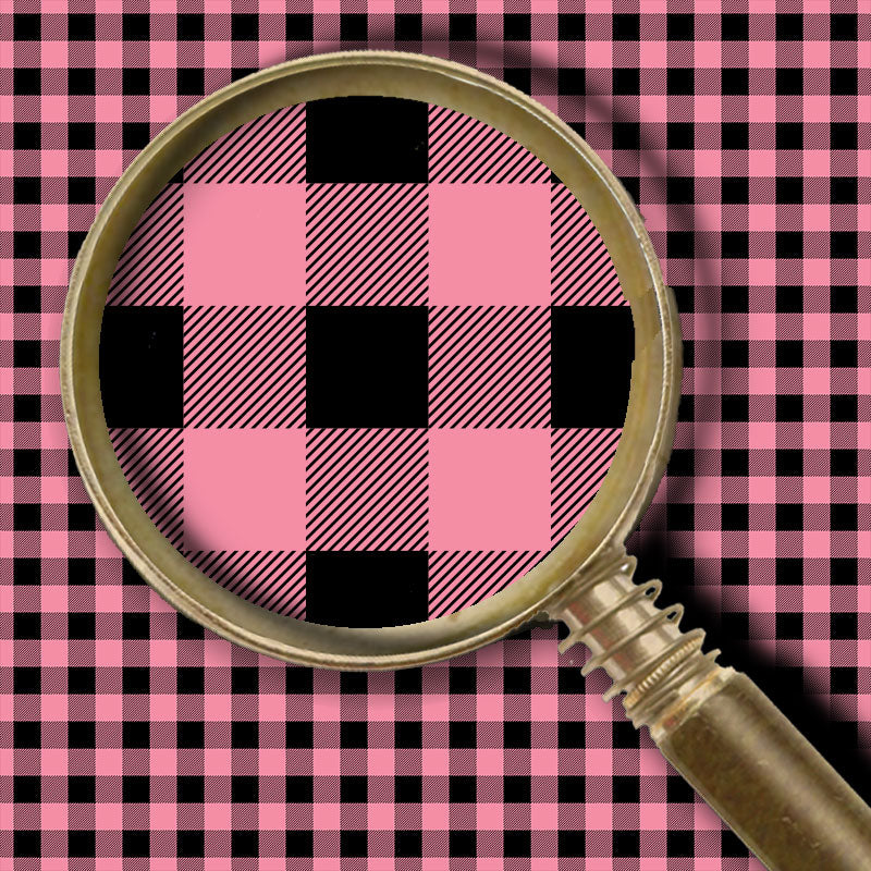 Buffalo Plaid Lt Pink/Black - Valentine Cheetah Collection