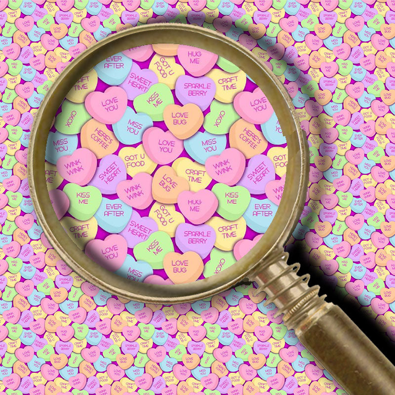 Candy Hearts - Purple