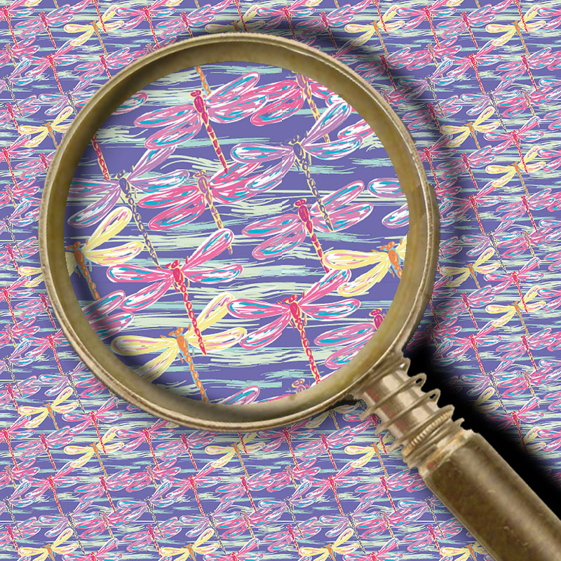 Dragonflies in Plum