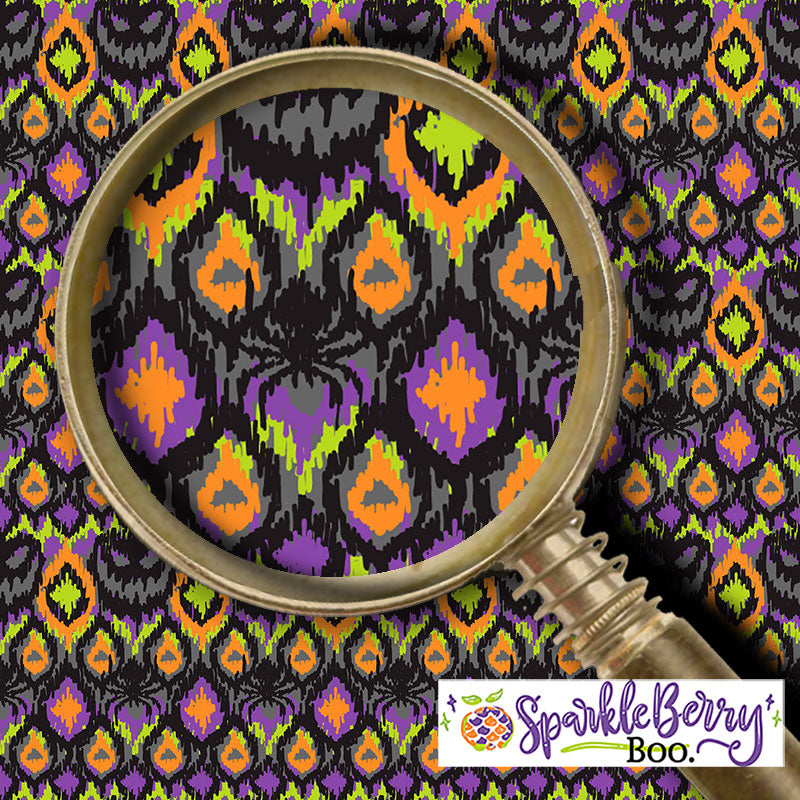 Halloween Ikat - Grey