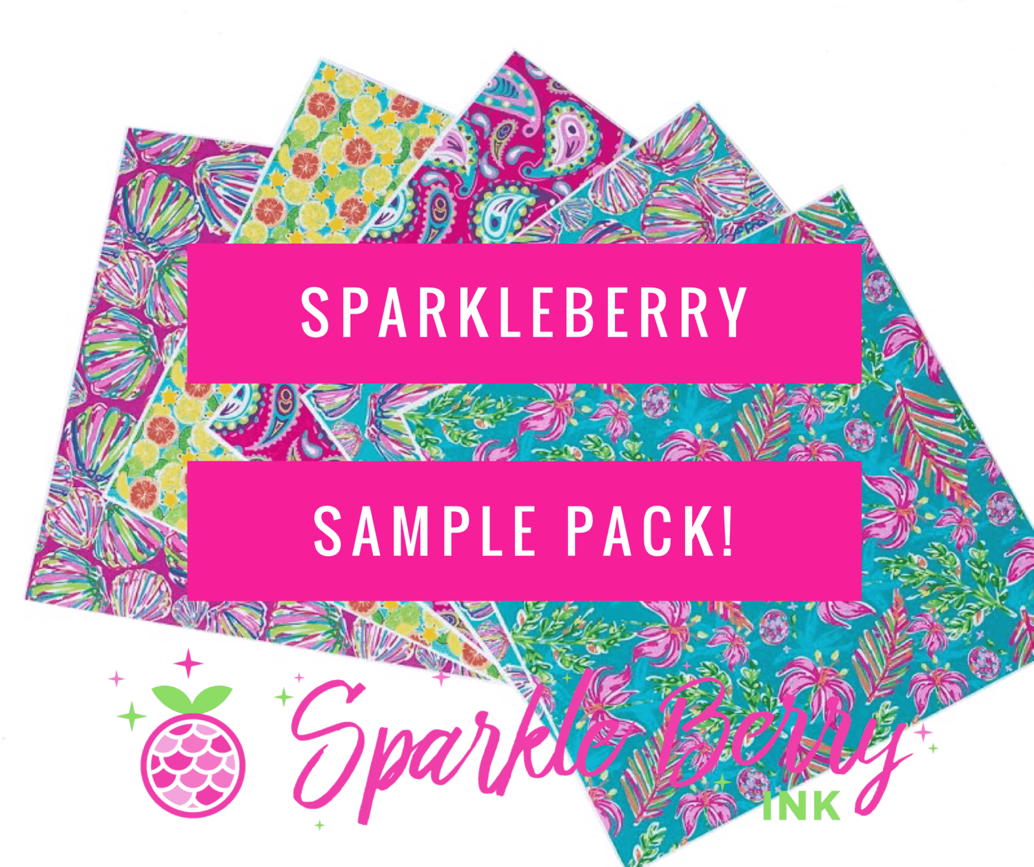 HTV SparkleBerry Mini-Sample Pack (8) 6"x6" Sheets