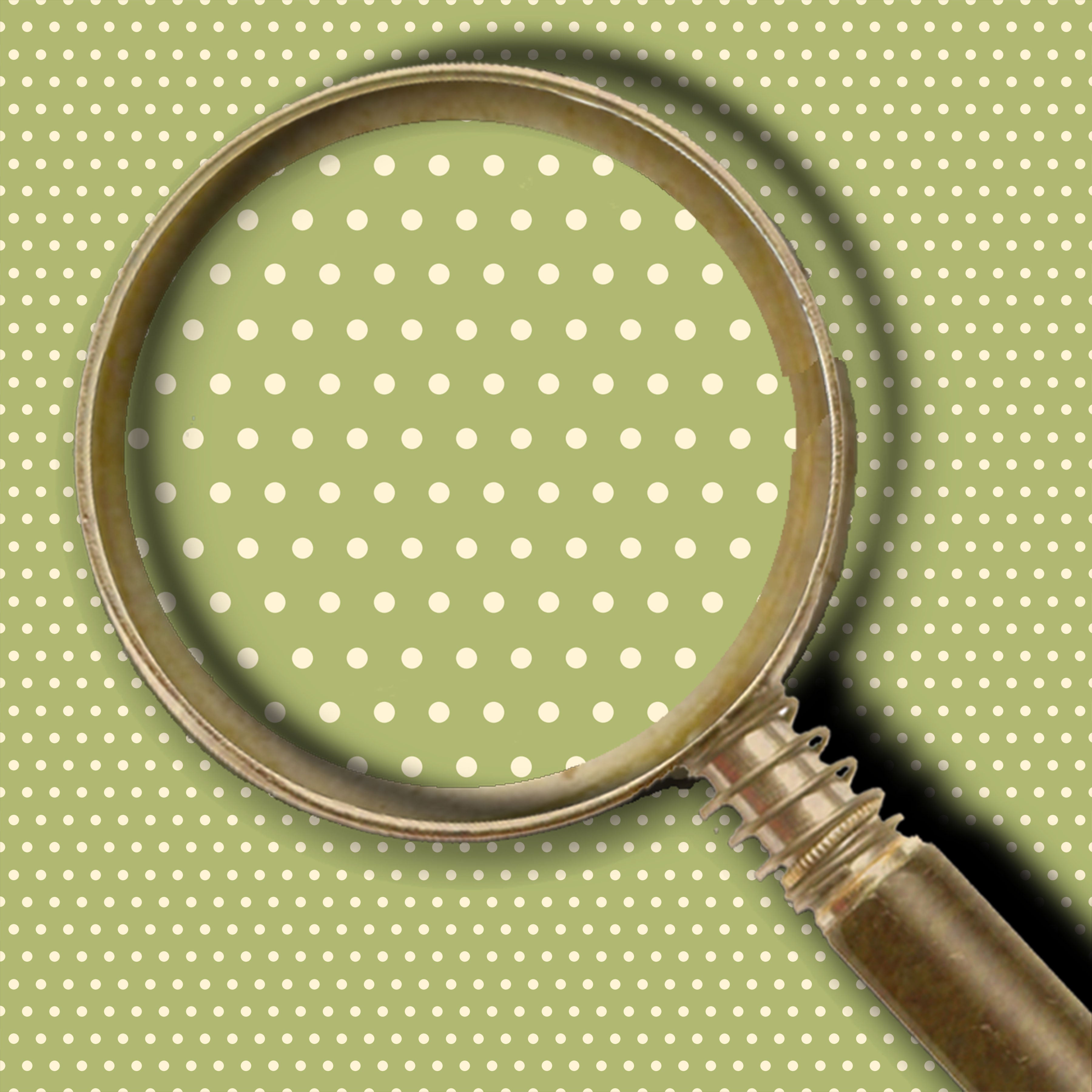 Pin Dots - Sage/Cream