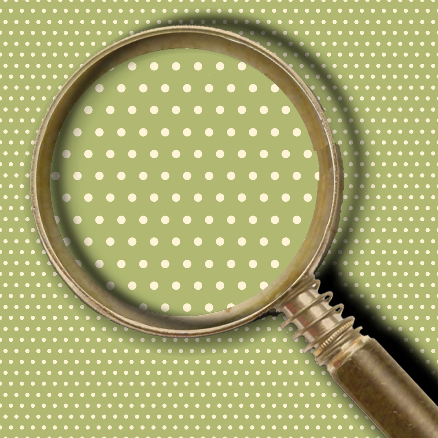 Pin Dots - Sage/Cream
