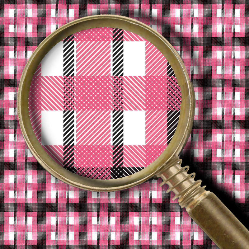 Cheetah Plaid Pink- Valentine Cheetah Collection